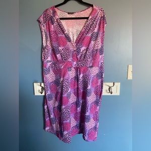 Plus size knee length dress